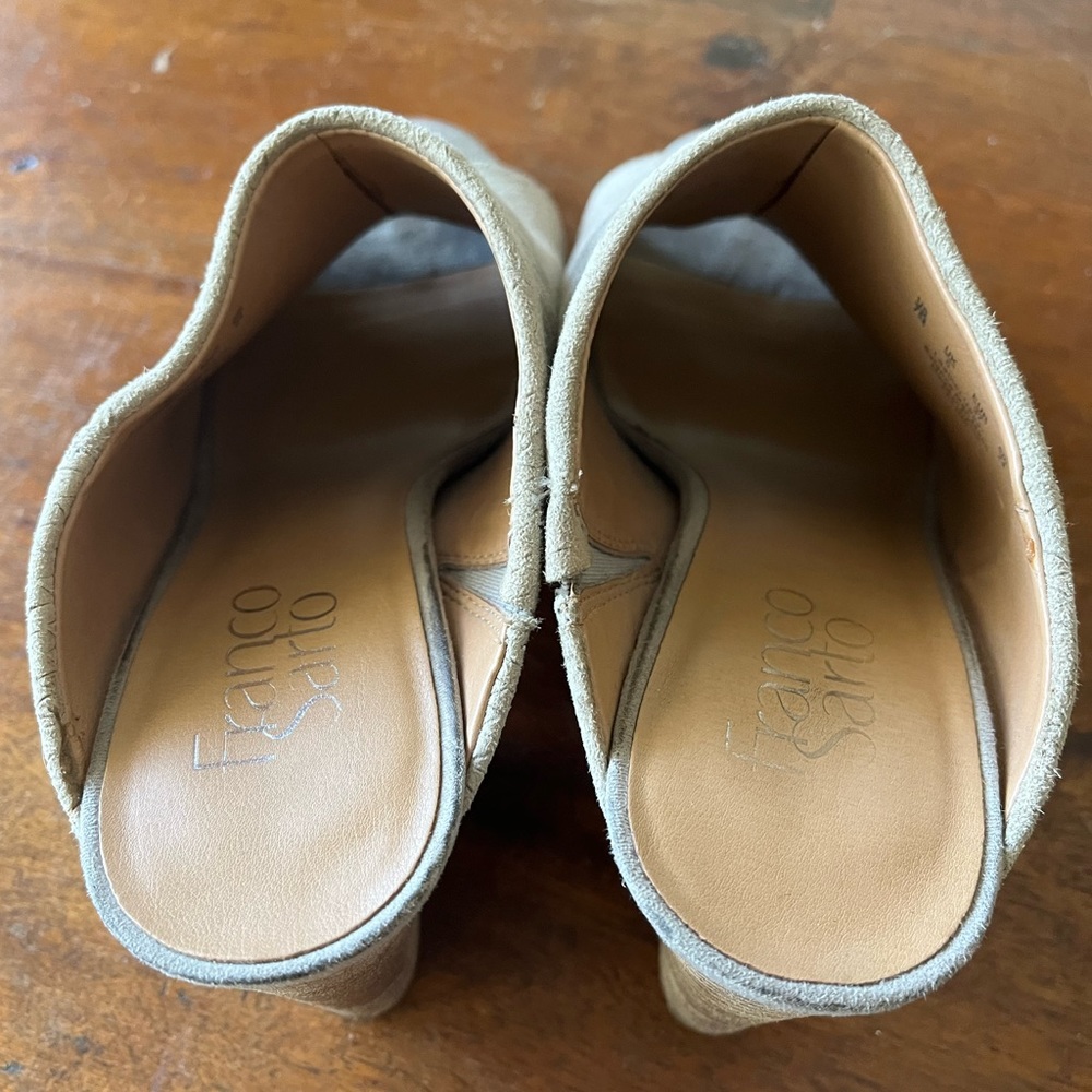 Franco Sarto Gray Mules - Picture 6 of 8